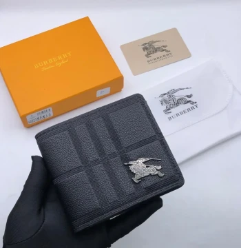Burberry Premium Quality Wallet - 3 first copy