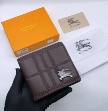 Burberry Premium Quality Wallet - 4 first copy