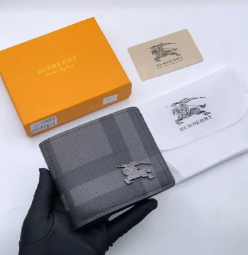 Burberry Premium Quality Wallet - 6 first copy