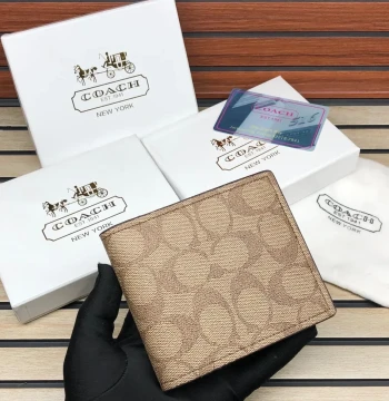 Coach Premium Quality Wallet - 7 first copy