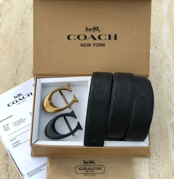 Coach Two Buckle Set Belt first copy