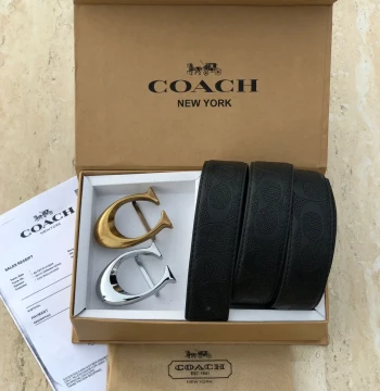 Coach Two Buckle Set Belt first copy
