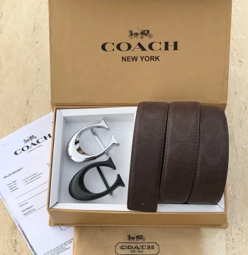 Coach Two Buckle Set Belt first copy