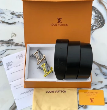 Louis Vuitton Two Buckle Set Belt first copy