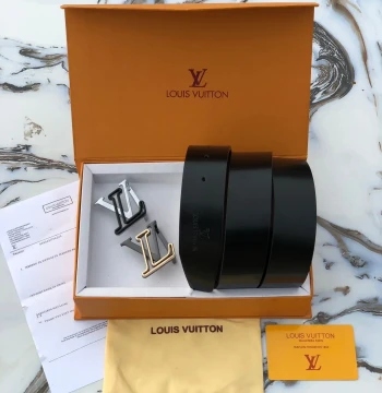 Louis Vuitton Two Buckle Set Belt first copy
