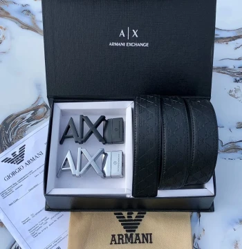 Armani Two Buckle Set Belt first copy