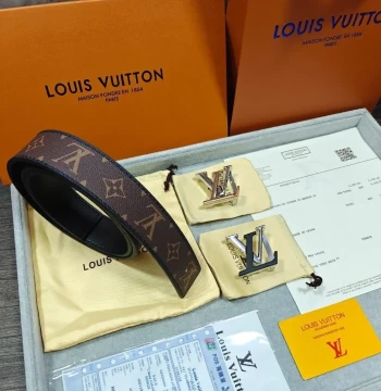 Louis Vuitton Two Buckle Combo Reversible Belt first copy