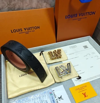Louis Vuitton Two Buckle Combo Reversible Belt first copy