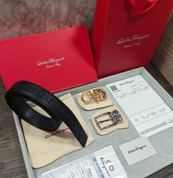Louis Vuitton Two Buckle Combo Reversible Belt first copy