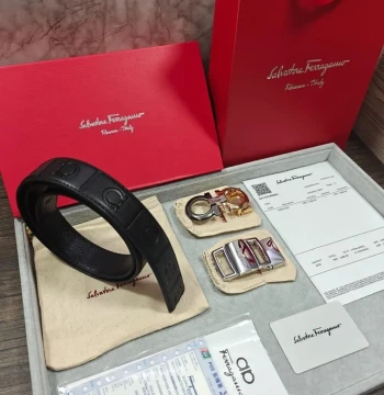 Louis Vuitton Two Buckle Combo Reversible Belt first copy