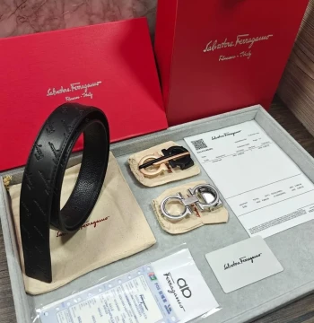 Louis Vuitton Two Buckle Combo Reversible Belt first copy