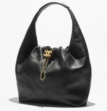 Chanel 26C Black Color Hobo Bag (With Box) first copy