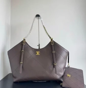 Chanel Classic 25S Coffee Color Maxi Tote Bag first copy