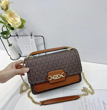 Michael Kors Brown Heather Shoulder Bag (With Box) first copy