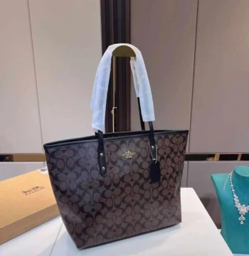 Coach Coffee City Tote Bag (With Box) first copy