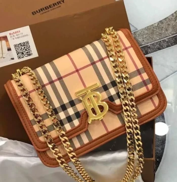 Burberry Tb Signature Chain Sling Bag first copy
