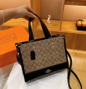 Coach Dempsey Carryall In Signature Bag first copy