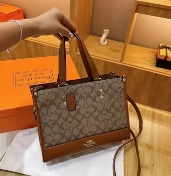 Coach Dempsey Carryall In Signature Bag first copy