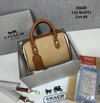 Coach Mini Rowan Satchel Signature Chambray Bag first copy