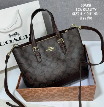 Michael Kors Mollie Tote 25 In Signature Chambray Bag first copy