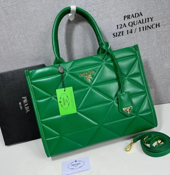 Prada Diamond Cut Tote Bag first copy