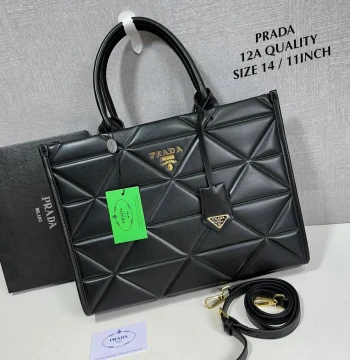 Prada Diamond Cut Tote Bag first copy