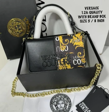 Versace Jeans Store Couture Baroque Bag first copy