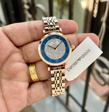 Armani Diamonds Zoom Face Womens Watch first copy