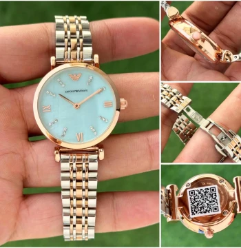 Armani Diamonds Zoom Face Womens Watch first copy