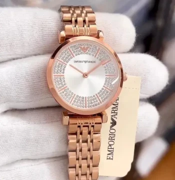 Armani Diamonds Zoom Face Womens Watch first copy