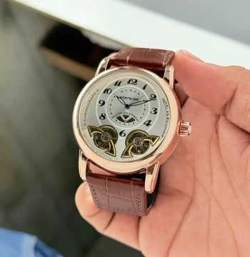 Mont Blanc Open Heart Mechanical Watch first copy