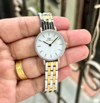 DW Petite Women's White Analog Watch first copy