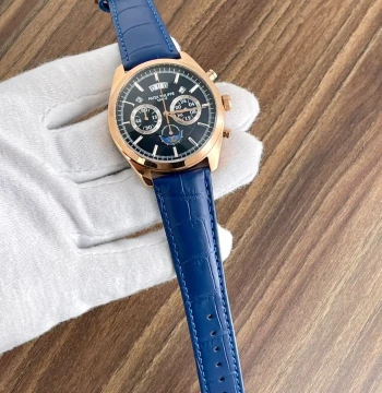 Patek Philippe PTK Chrono Leather Watch first copy