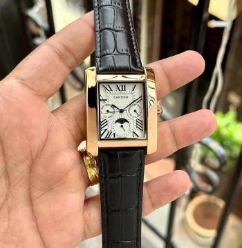 Cartier Tank Moonphase - Quartz Movement Watch first copy
