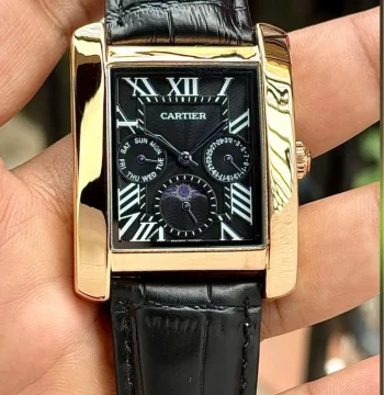 Cartier Tank Moonphase - Quartz Movement Watch first copy