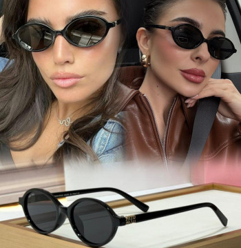 Miu Miu M453M OVAL ROUND SUNGLASSES first copy
