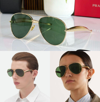 Prada PR82 AVIATOR UNISEX SUNGLASSES first copy