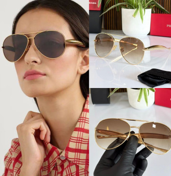 Prada PR82 AVIATOR UNISEX SUNGLASSES first copy