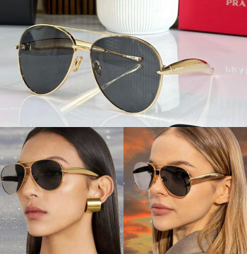Prada PR82 AVIATOR UNISEX SUNGLASSES first copy